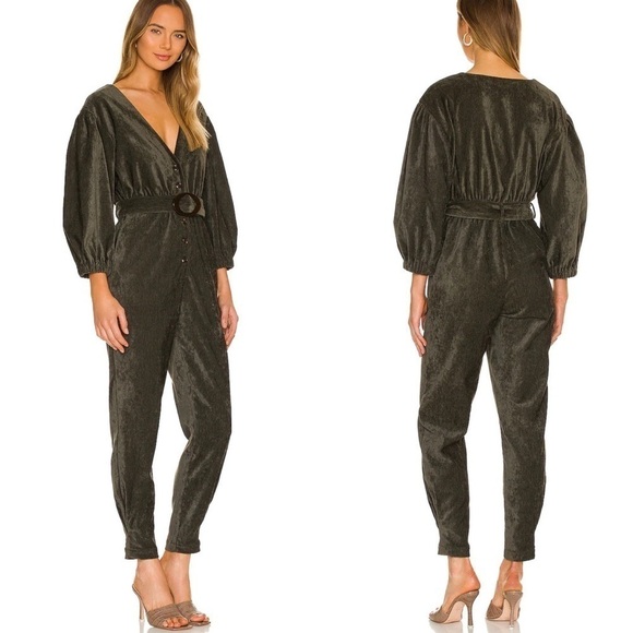 NWT Tularosa Meira Jumpsuit in Olive Green Size Extra Large XL - Picture 1 of 9